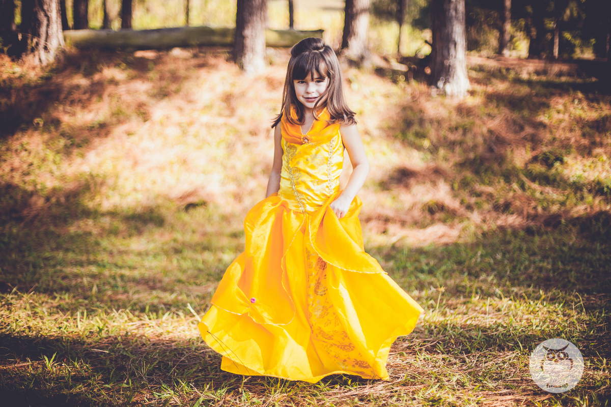 Ensaio Infantil com Tema A Bela e a Fera Disney