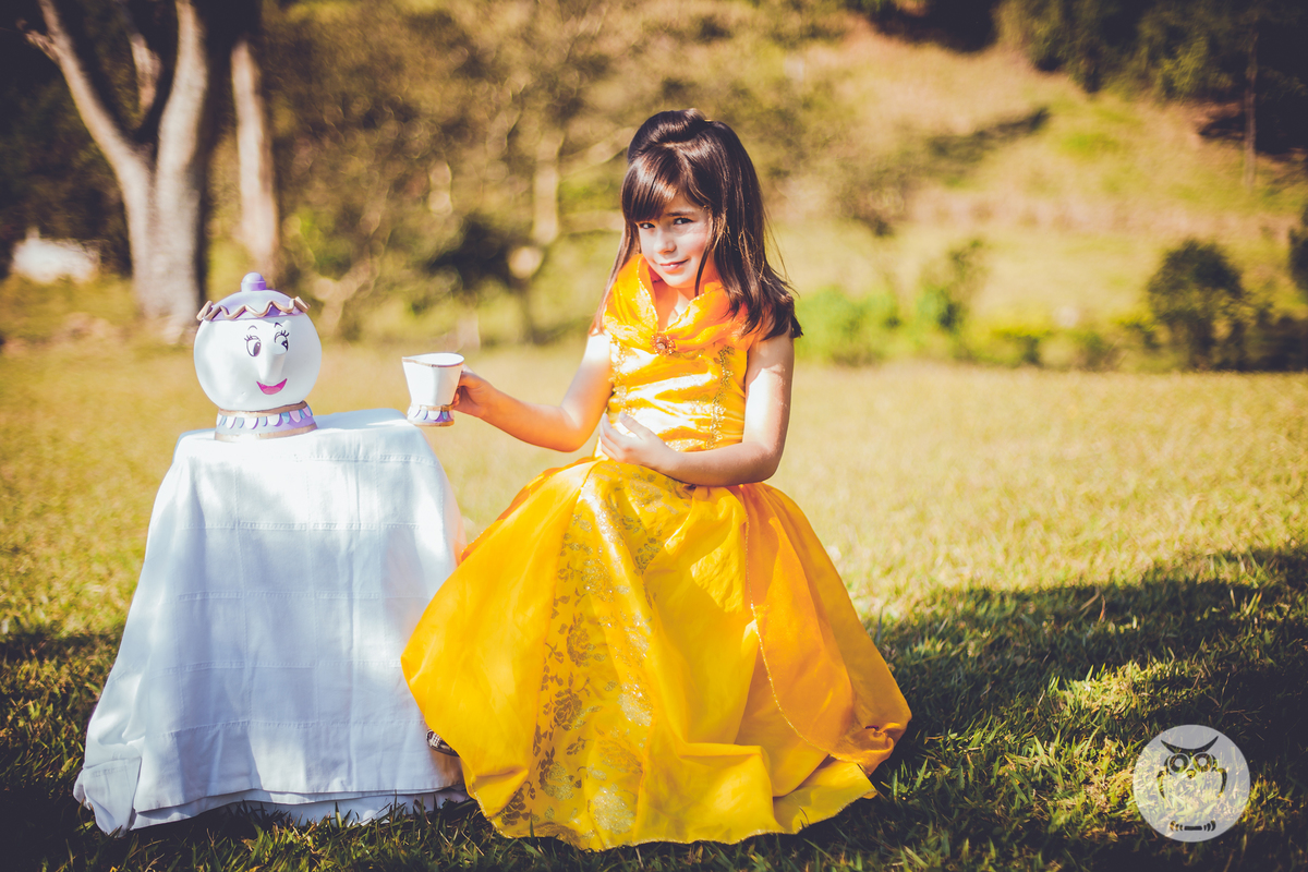 Ensaio Infantil com Tema A Bela e a Fera Disney