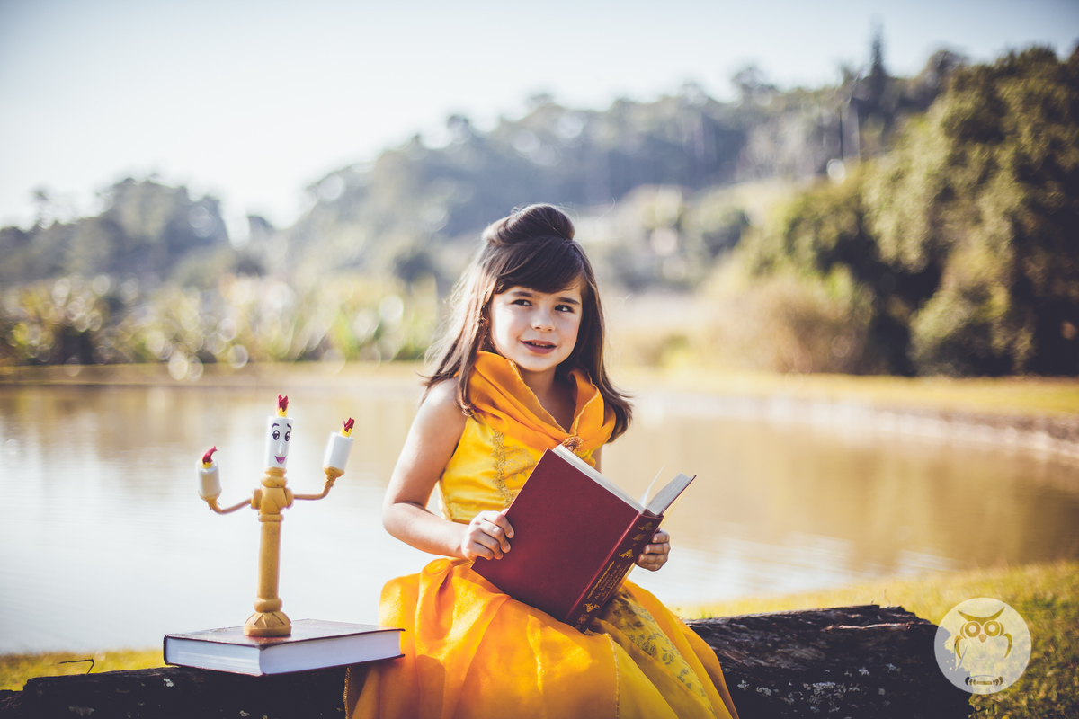 Ensaio Infantil com Tema A Bela e a Fera Disney