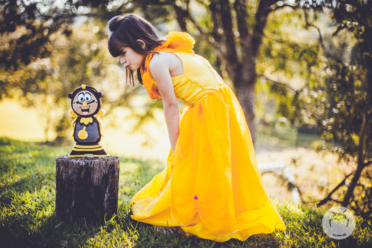 Ensaio Infantil com Tema A Bela e a Fera Disney