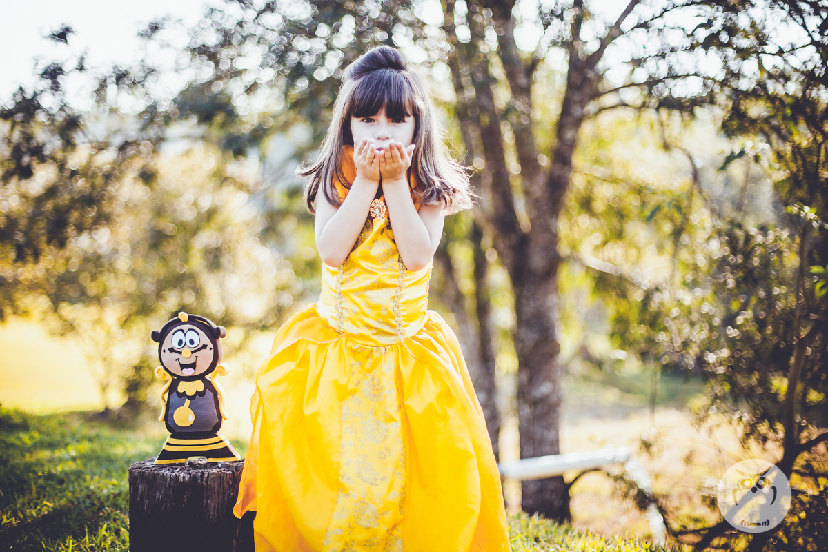 Ensaio Infantil com Tema A Bela e a Fera Disney