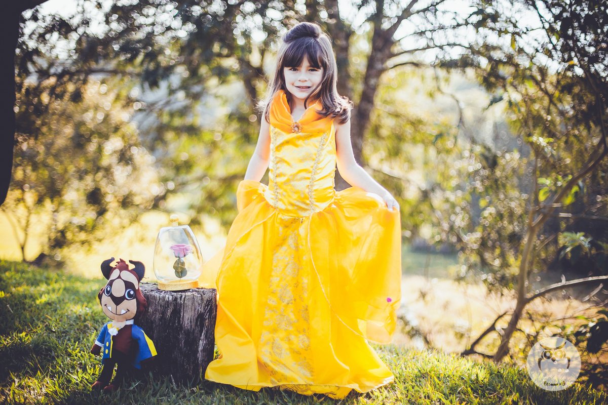 Ensaio Infantil com Tema A Bela e a Fera Disney