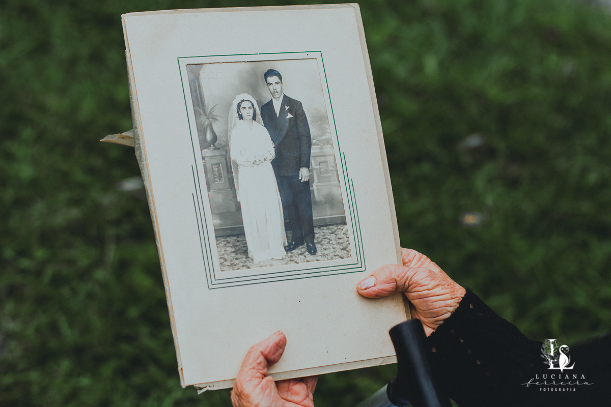 Retrato de casamento antigo