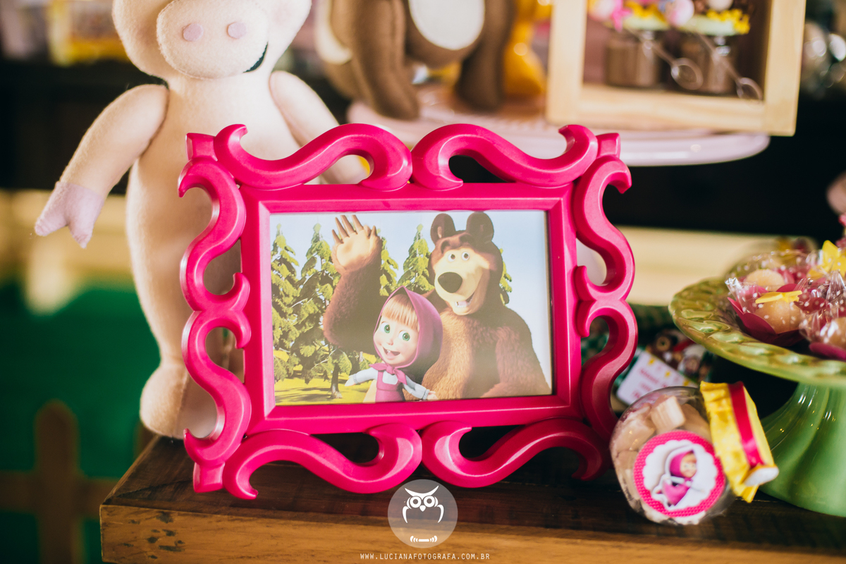 Aniversário de meninas com tema Masha e o Urso