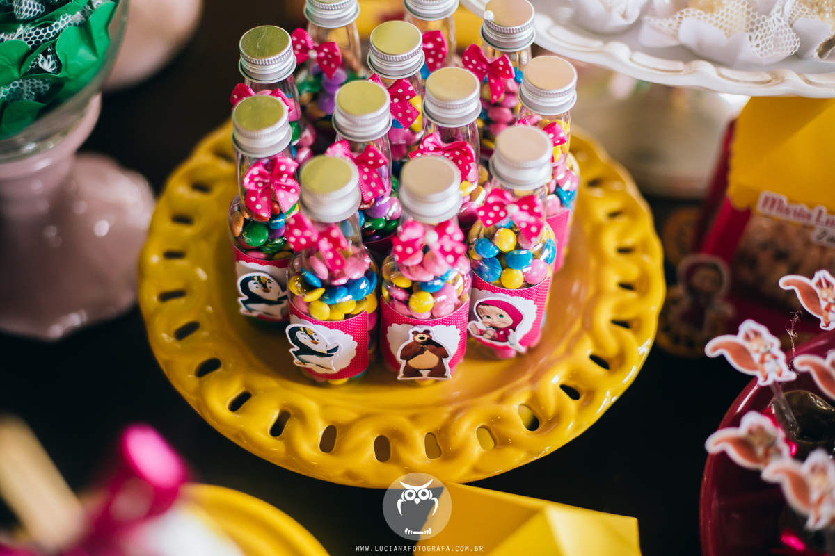 Aniversário de meninas com tema Masha e o Urso