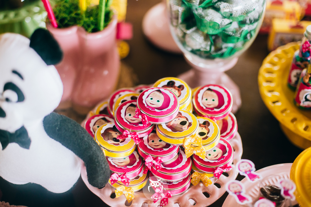 Aniversário de meninas com tema Masha e o Urso