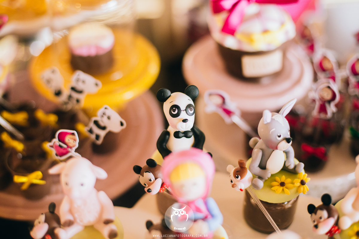 Aniversário de meninas com tema Masha e o Urso