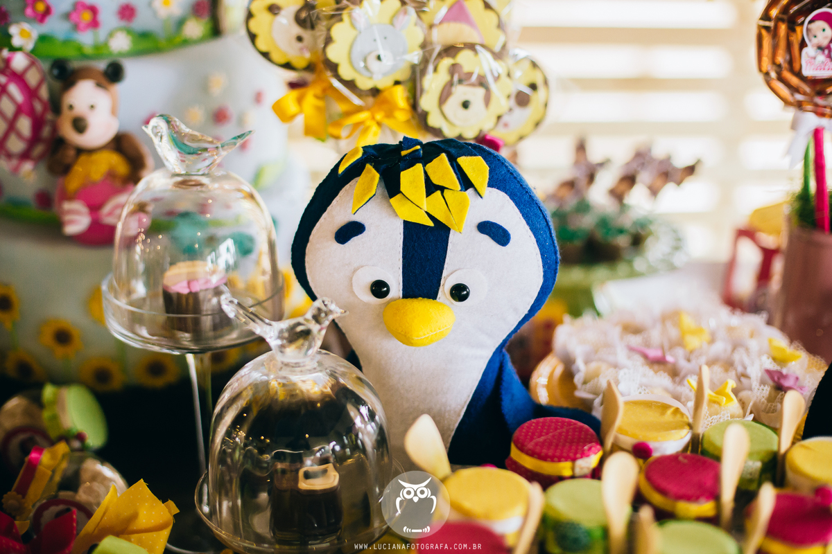 Aniversário de meninas com tema Masha e o Urso