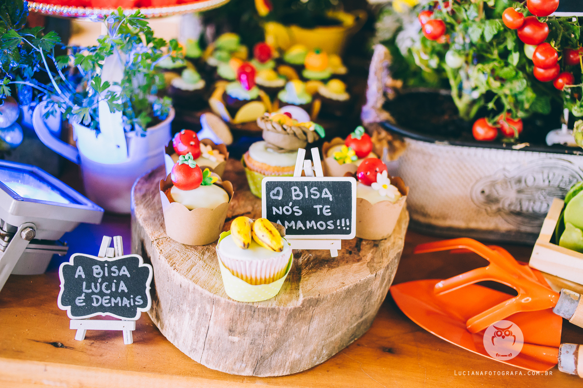 Aniversário 100 Anos com tema Horta