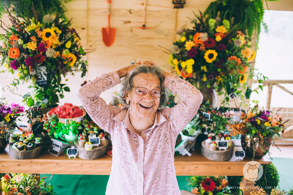 Aniversário 100 Anos com tema Horta