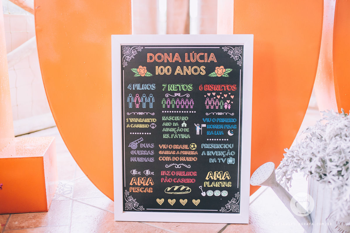 Aniversário 100 Anos com tema Horta