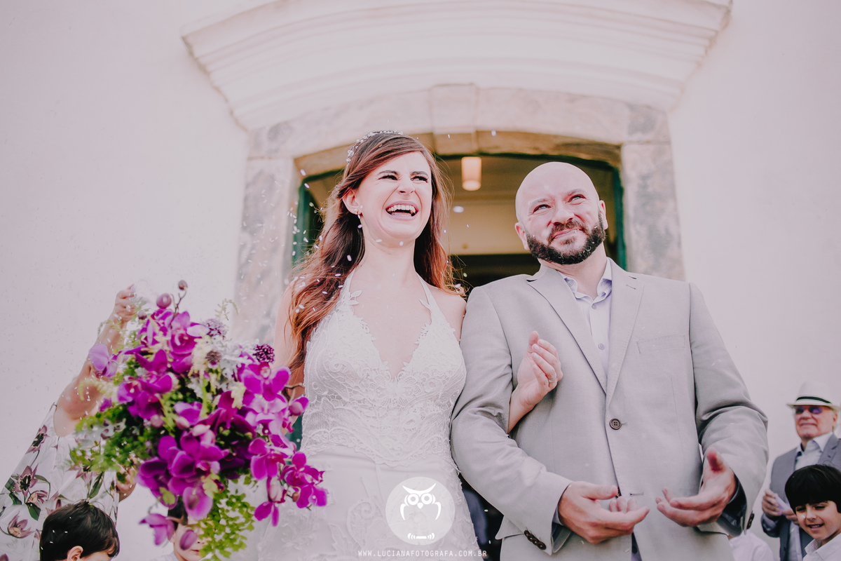Casamento na praia. Casamento em Paraty. Casamento com lual em Paraty