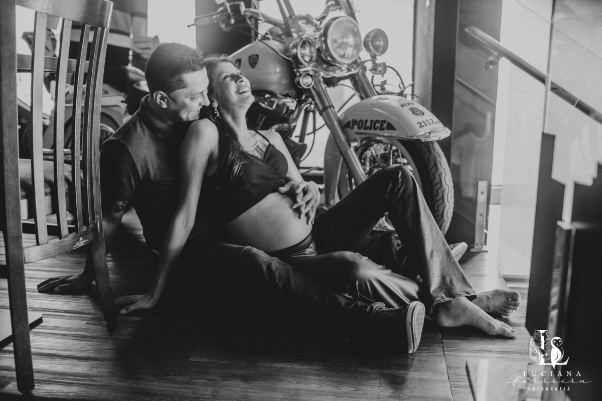 Ensaio Gestante no Restaurante Madison, em Sorocaba