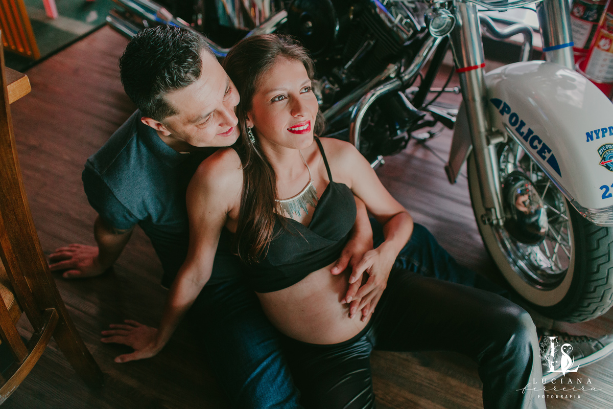 Ensaio Gestante no Restaurante Madison, em Sorocaba