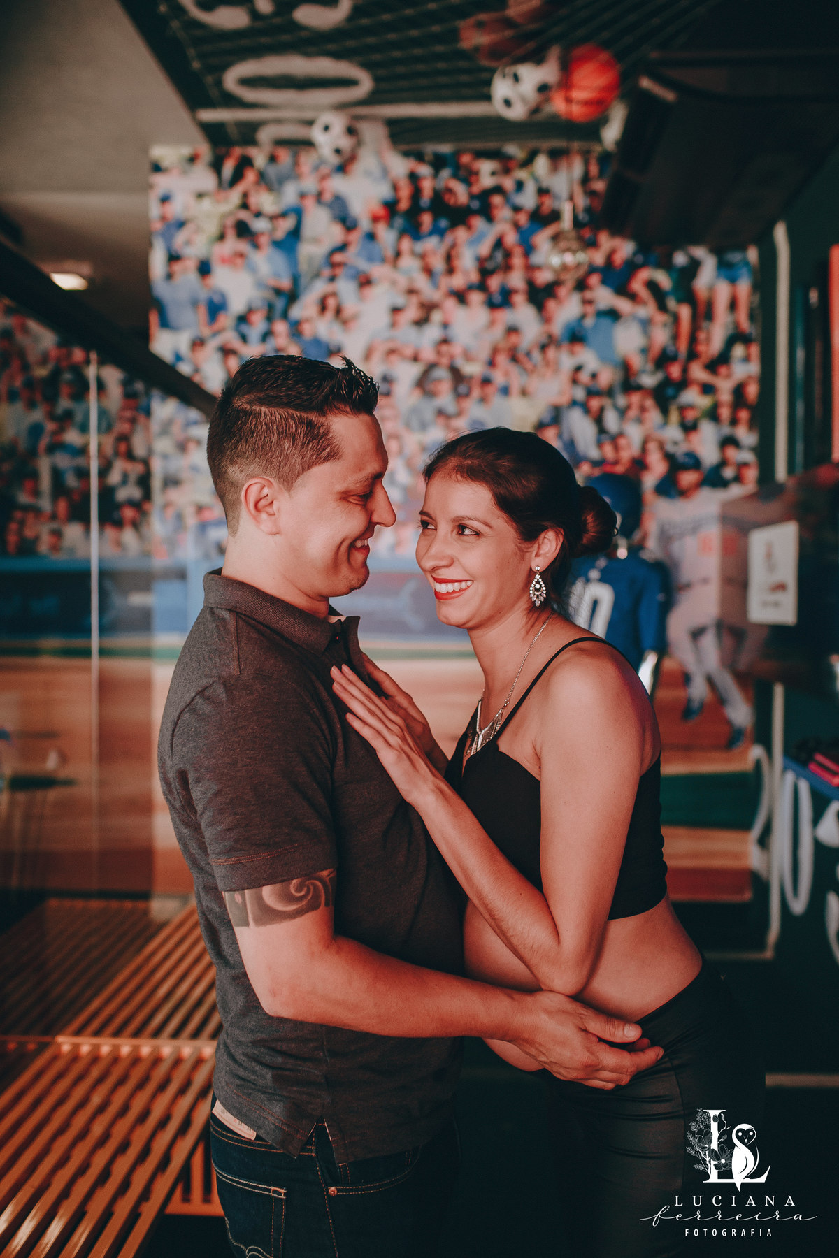 Ensaio Gestante no Restaurante Madison, em Sorocaba