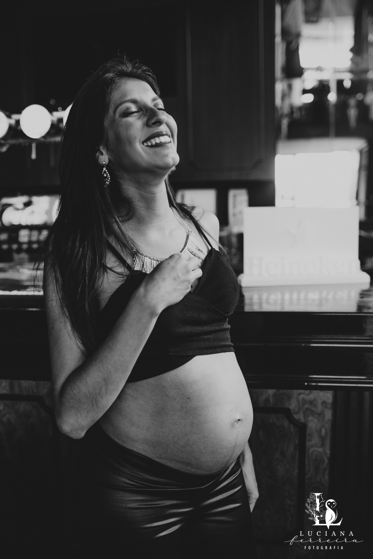 Ensaio Gestante no Restaurante Madison, em Sorocaba