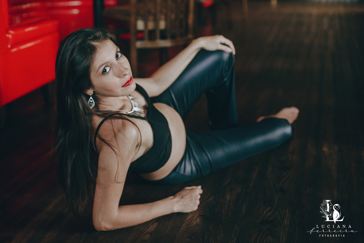 Ensaio Gestante no Restaurante Madison, em Sorocaba