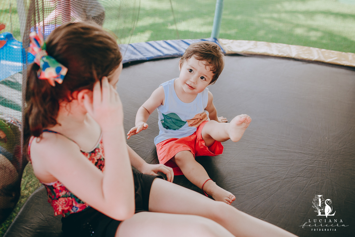 Criança Feliz no Pula Pula