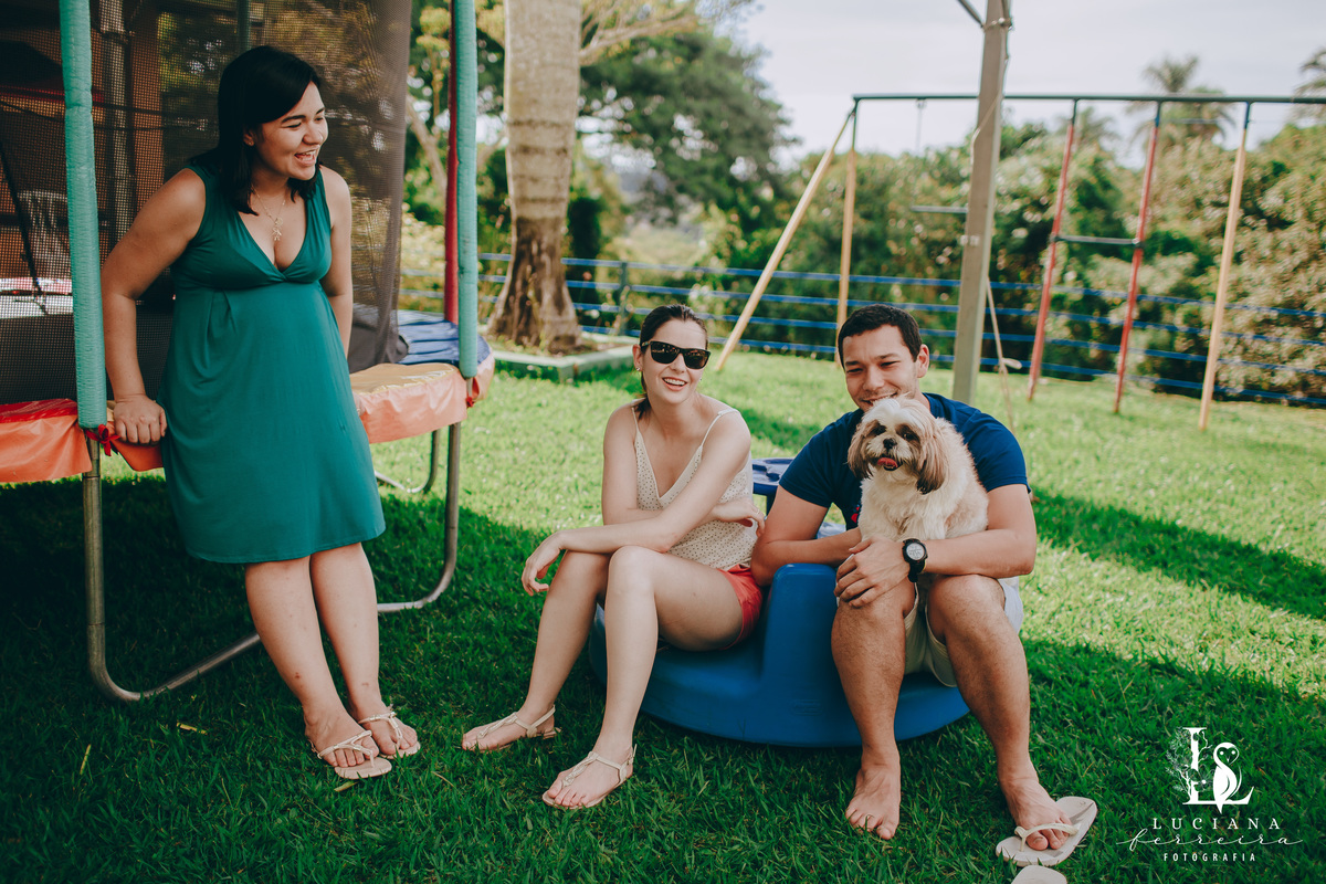 Pessoas com cachorro