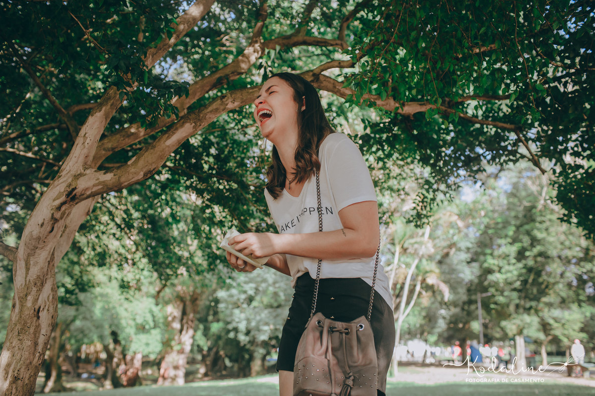 Reação da noiva ao ser pedida em casamento no Ibirapuera