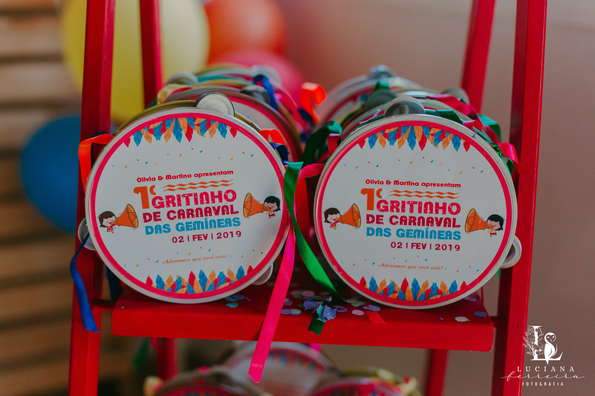 Aniversário das gêmeas Olivia e Martina em São Roque. Olivia e Martina 1 Aninho. Festa de Aniversário com tema Carnaval