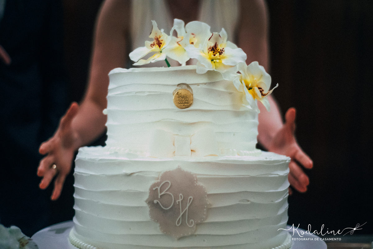 Detalhes do bolo de casamento Maria Bolacha em Itu