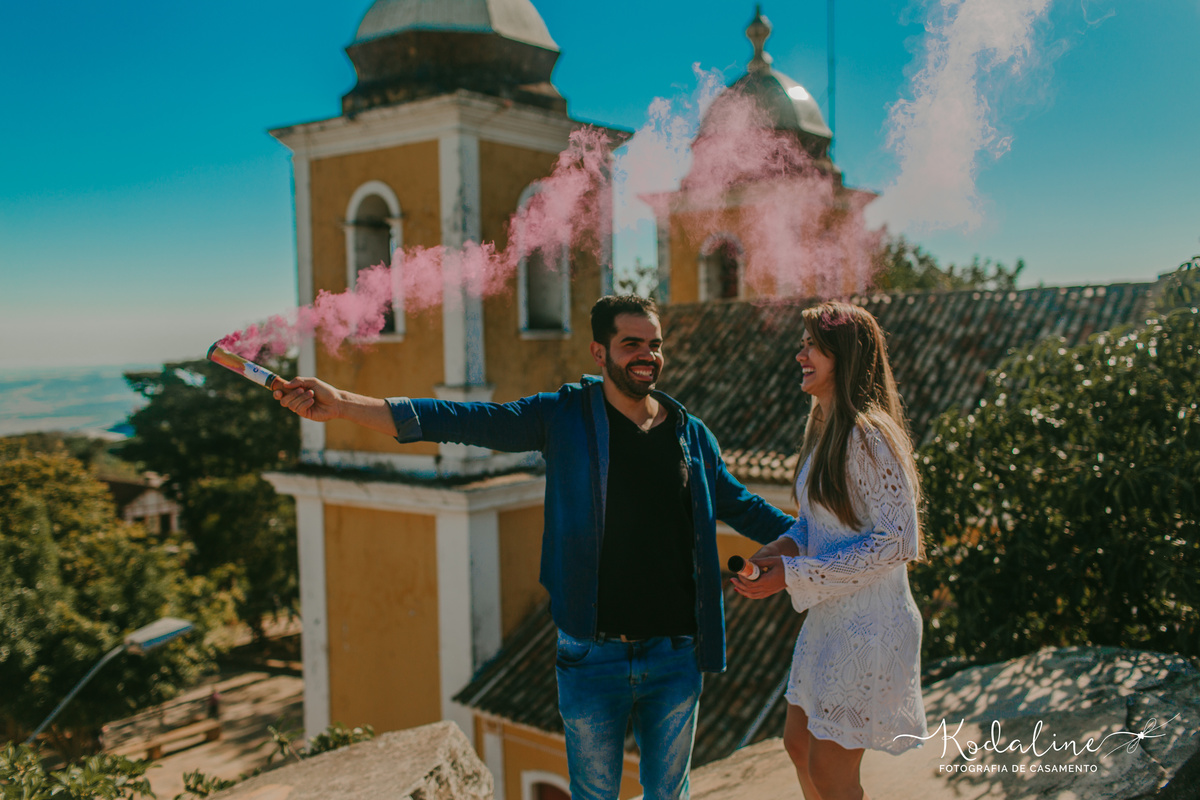 Ensaio pré-casamento realizado em São Tomé das Letras, MG