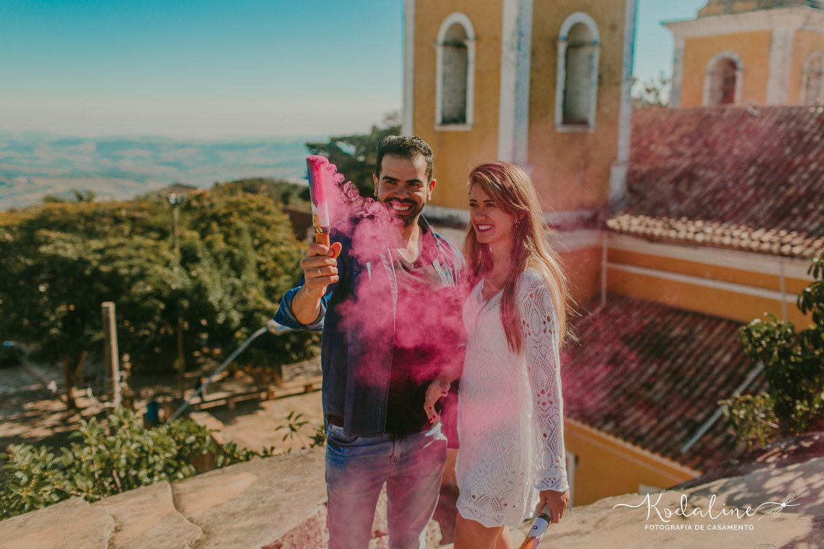 Ensaio pré-casamento realizado em São Tomé das Letras, MG