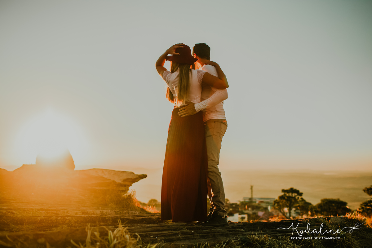 Ensaio pré-casamento realizado em São Tomé das Letras, MG