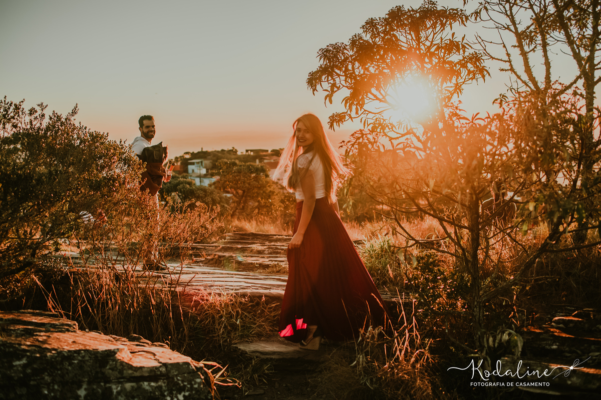 Ensaio pré-casamento realizado em São Tomé das Letras, MG