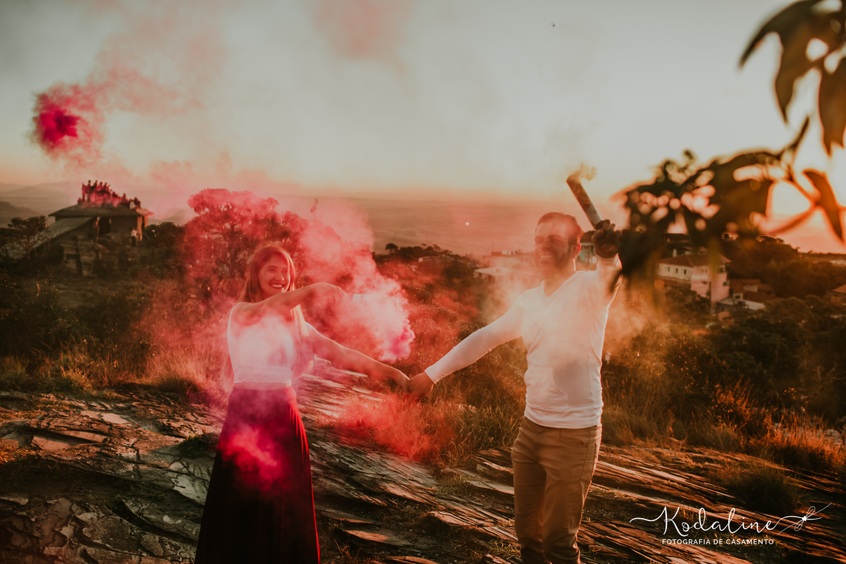 Ensaio pré-casamento realizado em São Tomé das Letras, MG