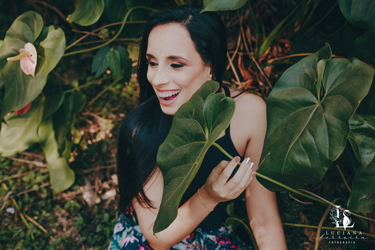 Ensaio feminino realizado na Pousada Aldeia em São Roque