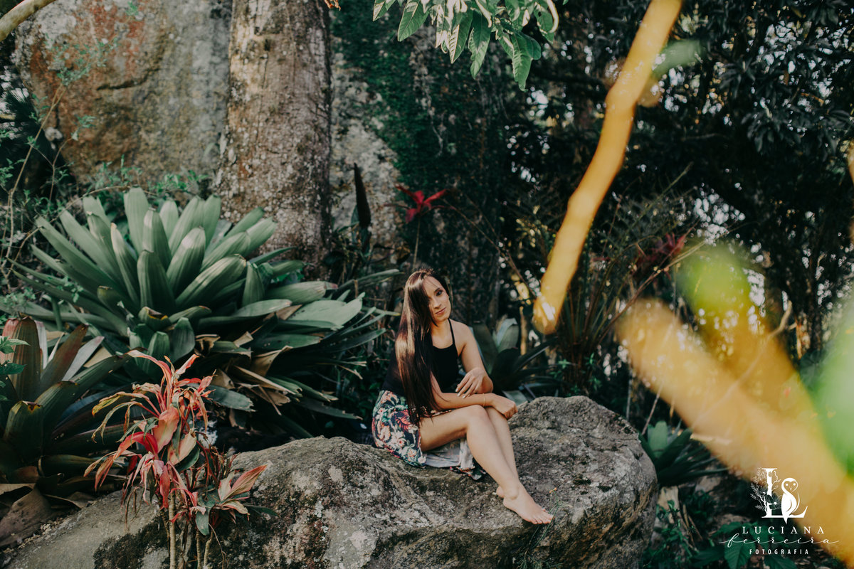 Ensaio feminino realizado na Pousada Aldeia em São Roque
