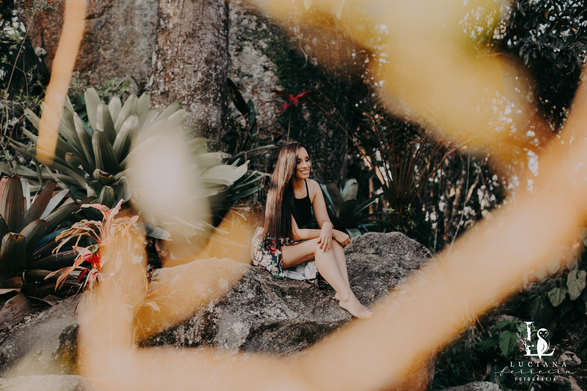 Ensaio feminino realizado na Pousada Aldeia em São Roque