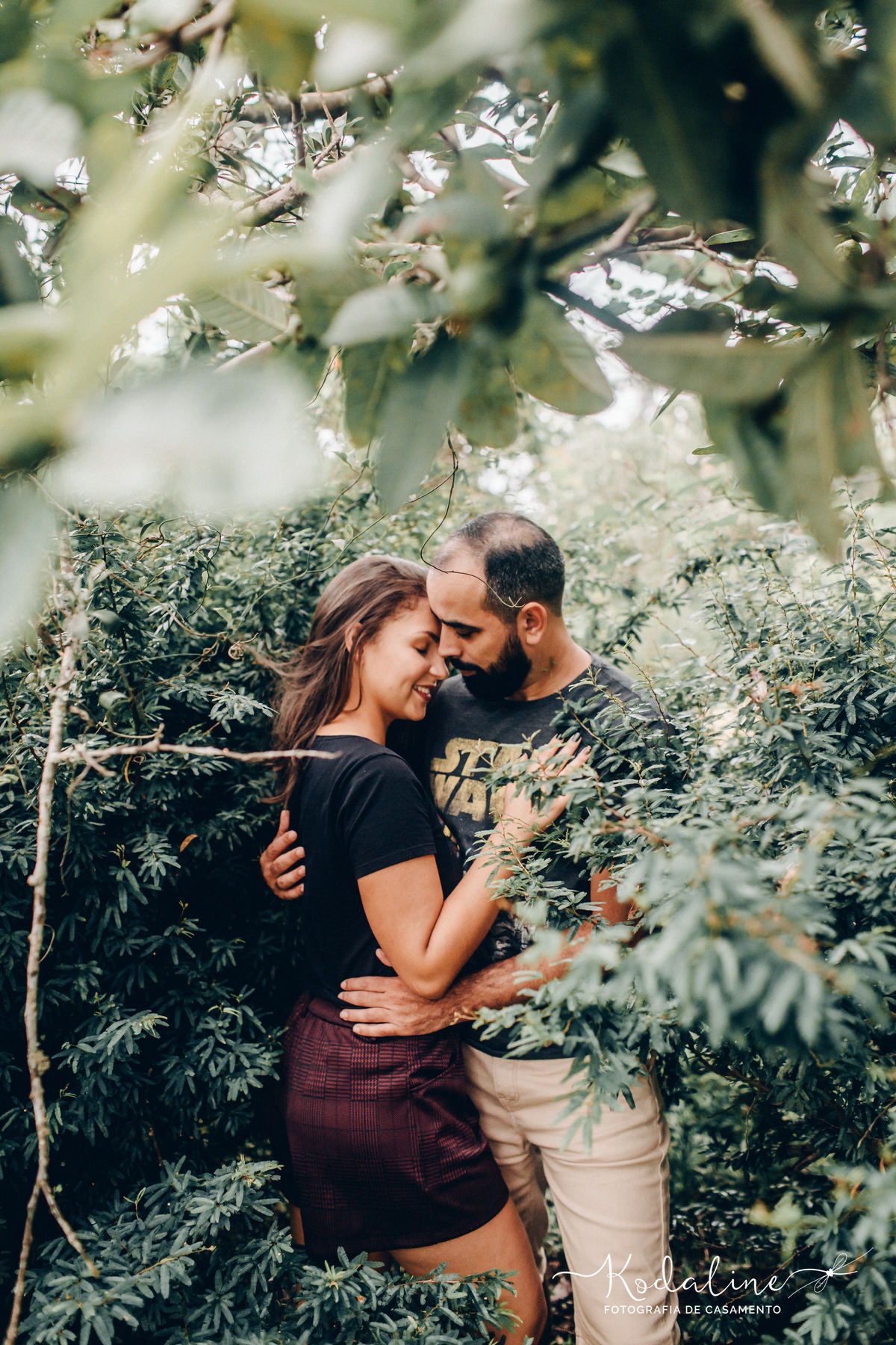 Ensaio pré-casamento realizado na cidade de São Roque com moto e cachorro