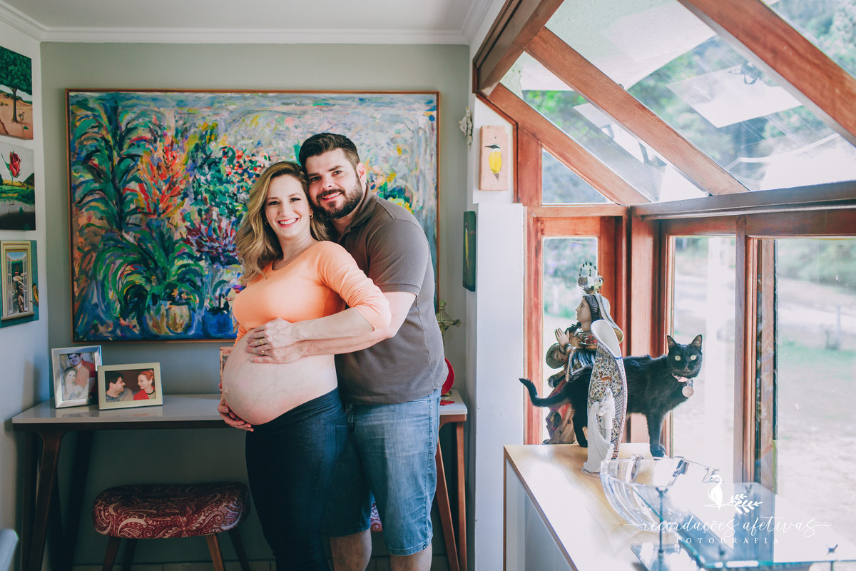 Ensaio gestante estilo lifestyle realizado no Quebec Ville, em São Roque