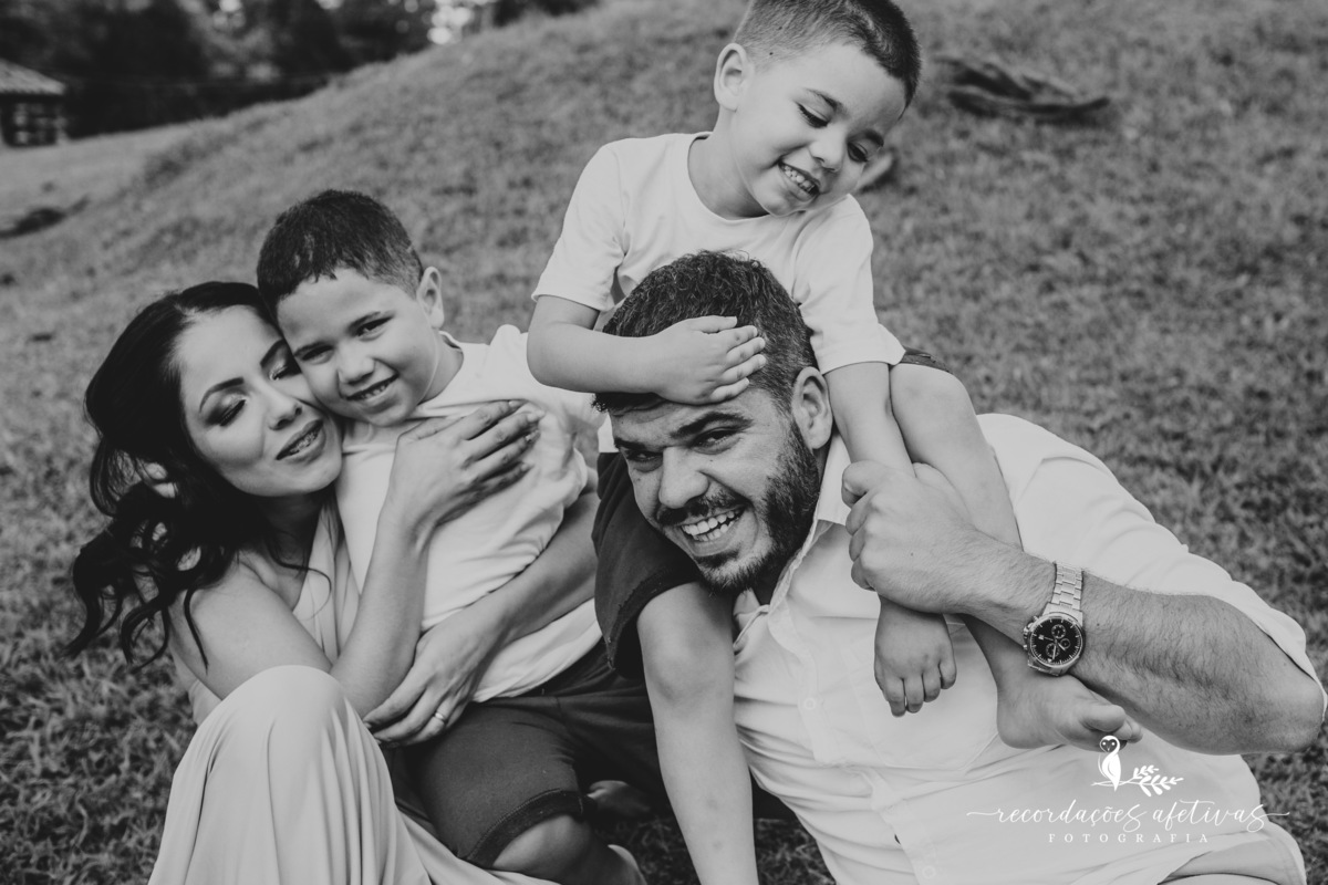 Ensaio família realizado na Pousada Aldeia em São Roque