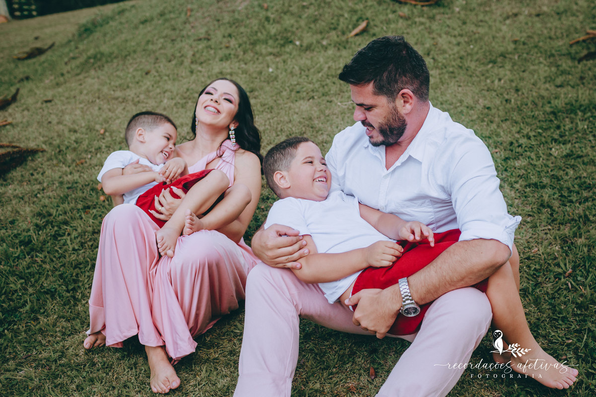 Ensaio família realizado na Pousada Aldeia em São Roque