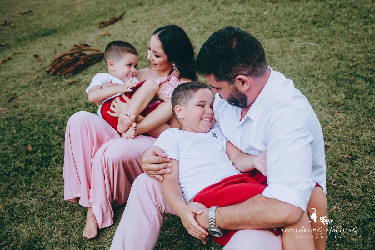 Ensaio família realizado na Pousada Aldeia em São Roque