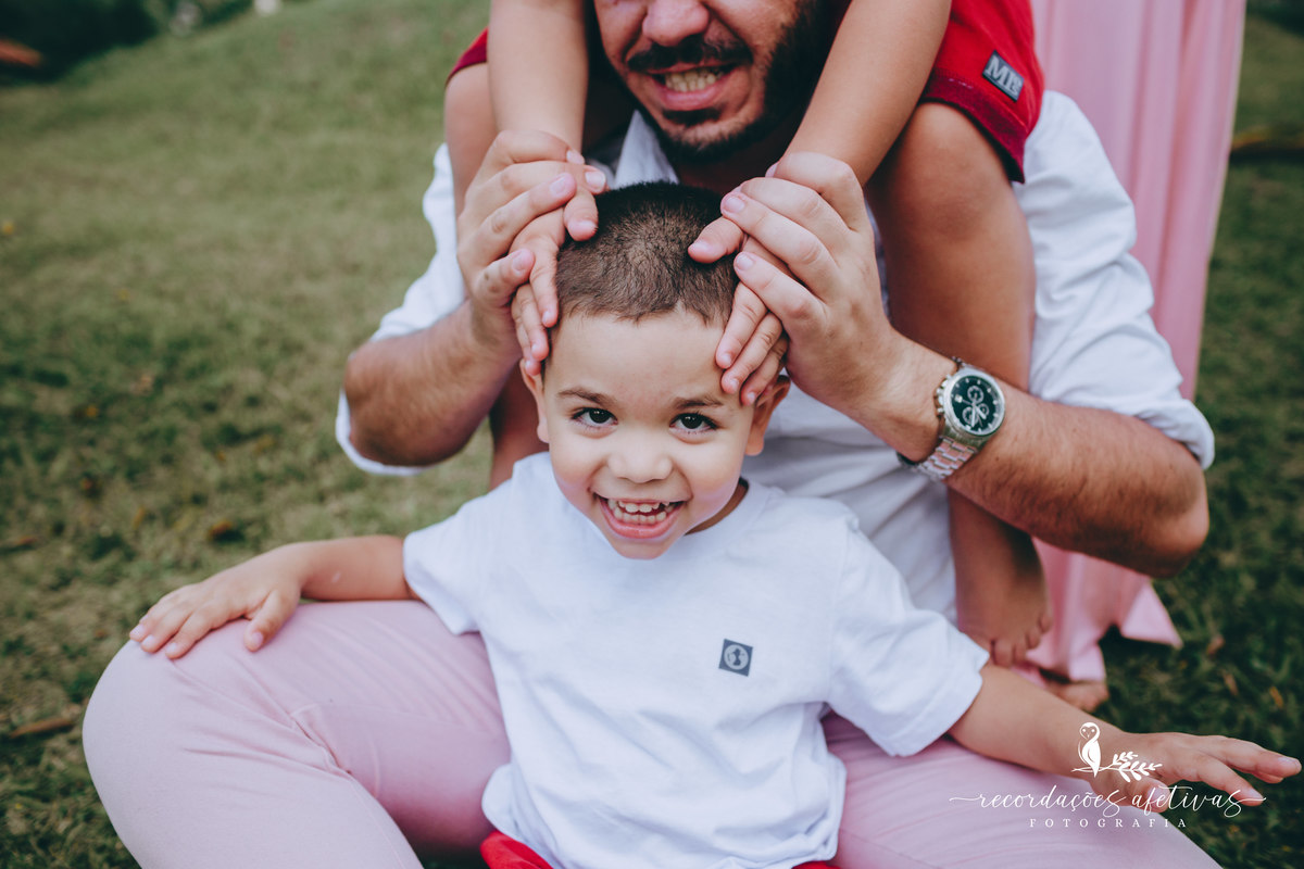 Ensaio família realizado na Pousada Aldeia em São Roque