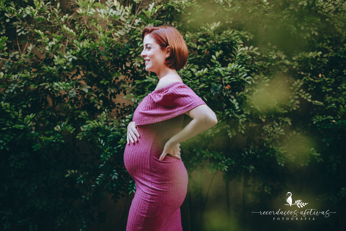 Ensaio gestante com pets, realizado em Sorocaba