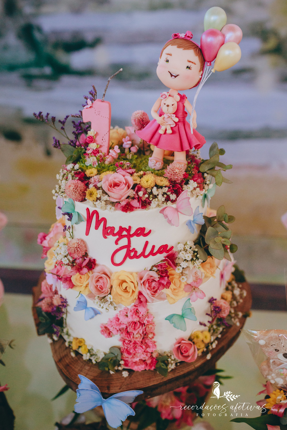 Festa de menina. Aniversário de 1 Aninho com tema Ursinho realizado em São Roque