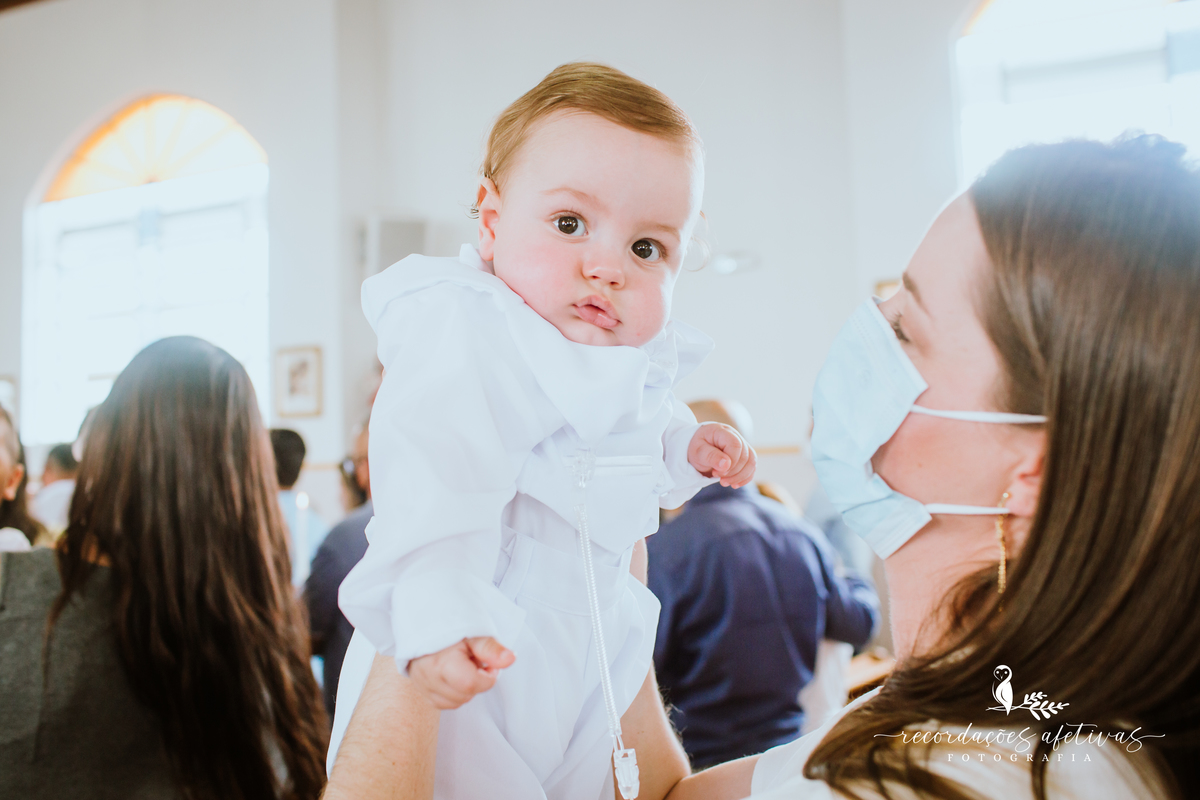 Batizado realizado na Paróquia São Luiz Gonzaga, em São Roque