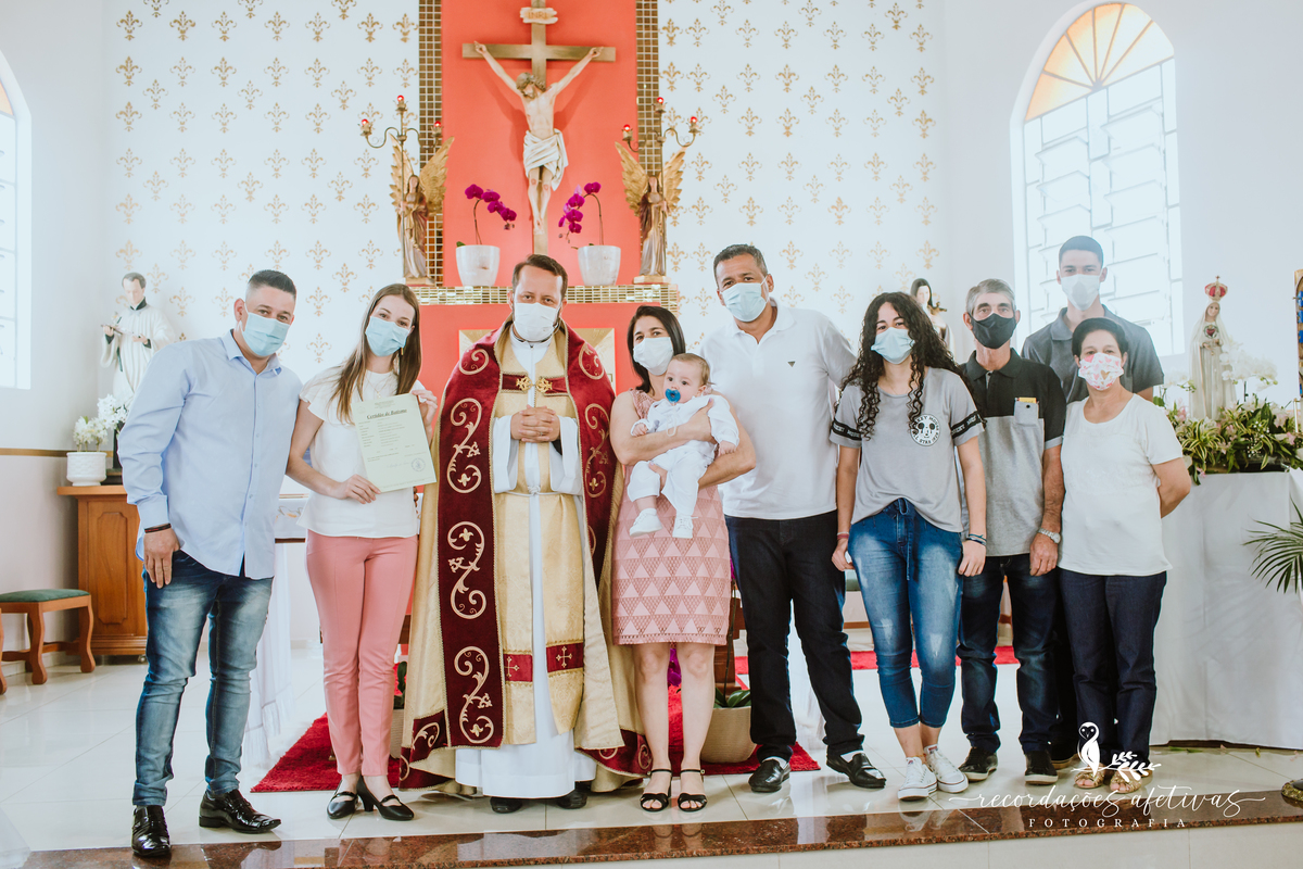 Batizado realizado na Paróquia São Luiz Gonzaga, em São Roque