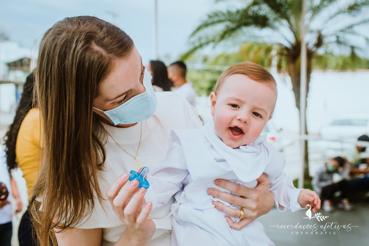 Batizado realizado na Paróquia São Luiz Gonzaga, em São Roque
