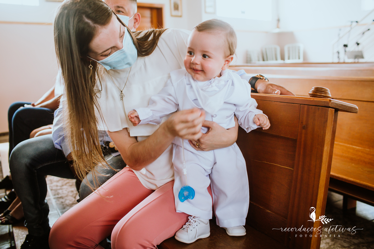 Batizado realizado na Paróquia São Luiz Gonzaga, em São Roque