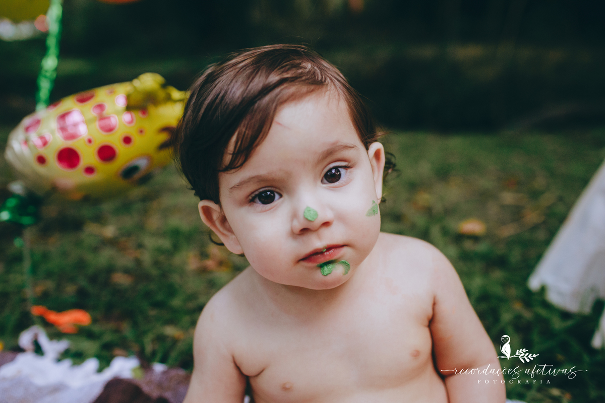 Smash the Cake com tema Safari realizado na Brasital em São Roque