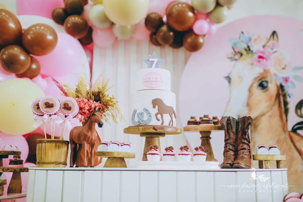 Aniversário Infantil com Tema Cavalo no Buffet Anauê em Tatuí