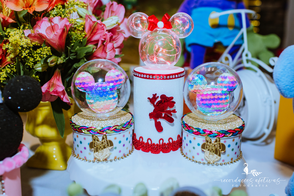 Aniversário Infantil com Tema Mickey e Minnie realizado em Santo André, no Buffet Kid Beeruta