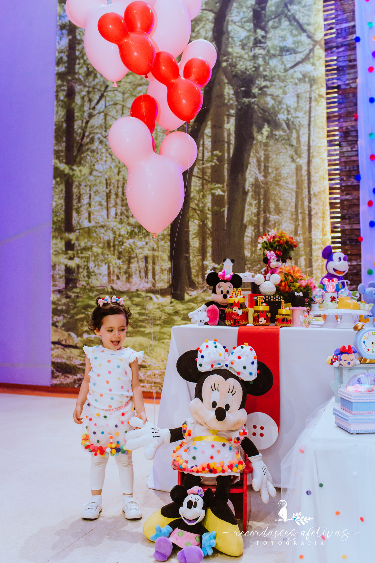 Aniversário Infantil com Tema Mickey e Minnie realizado em Santo André, no Buffet Kid Beeruta